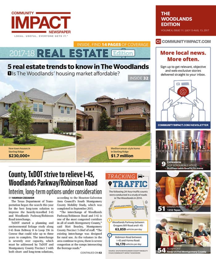 The Woodlands cover — July 2017