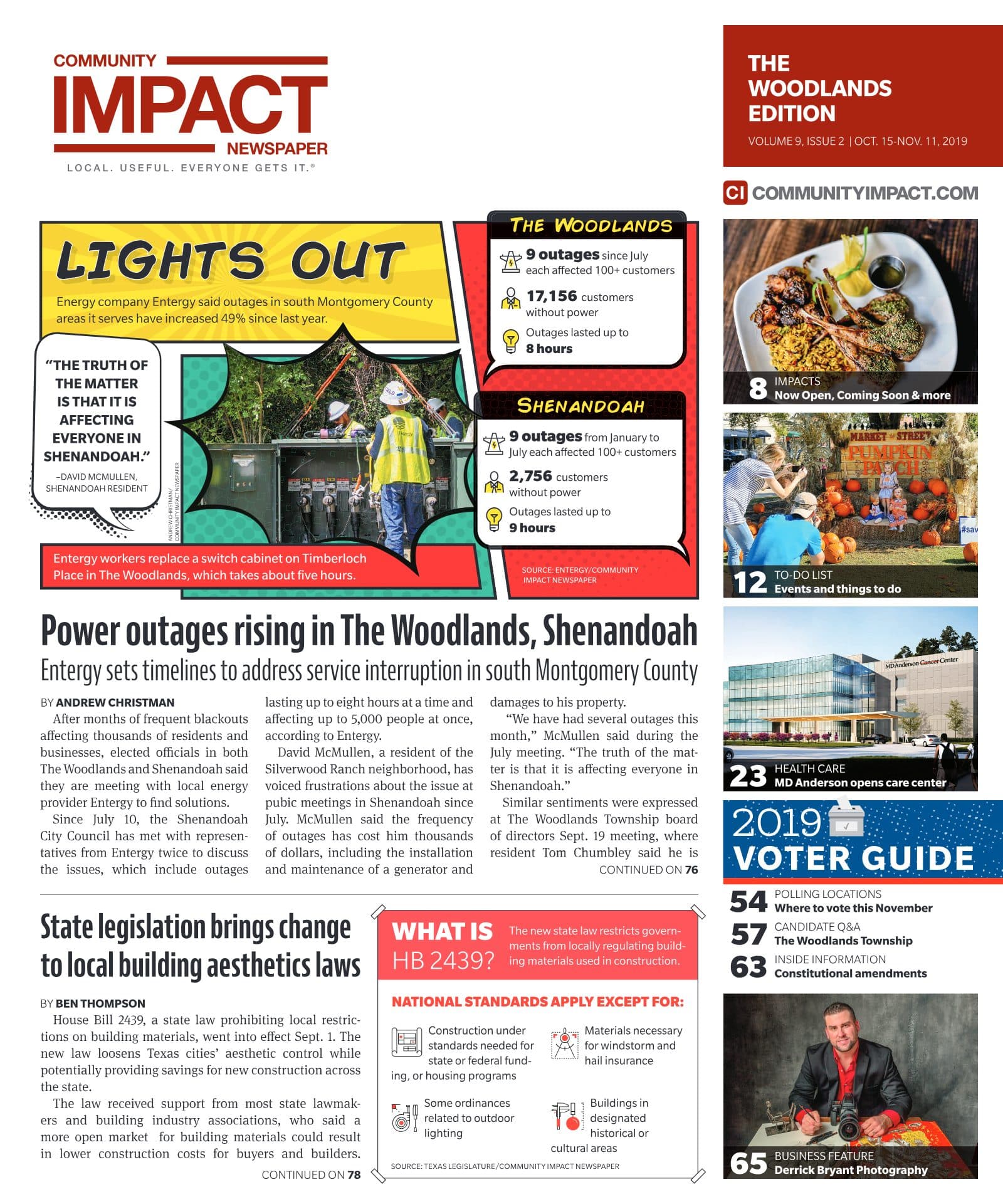 The Woodlands cover — October 2019
