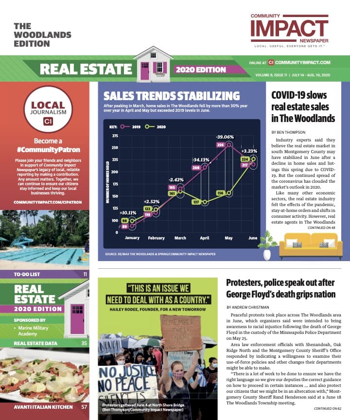 The Woodlands cover — July 2020