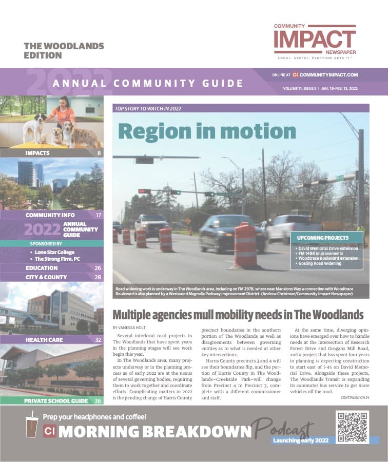 The Woodlands cover — January 2022