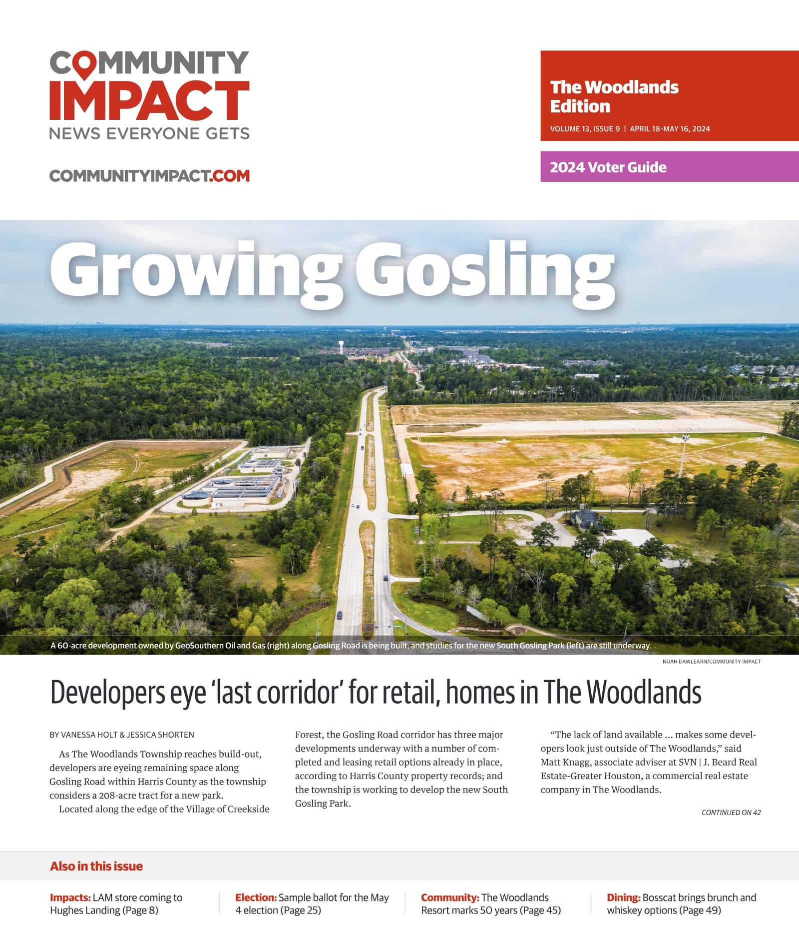 The Woodlands cover — April 2024