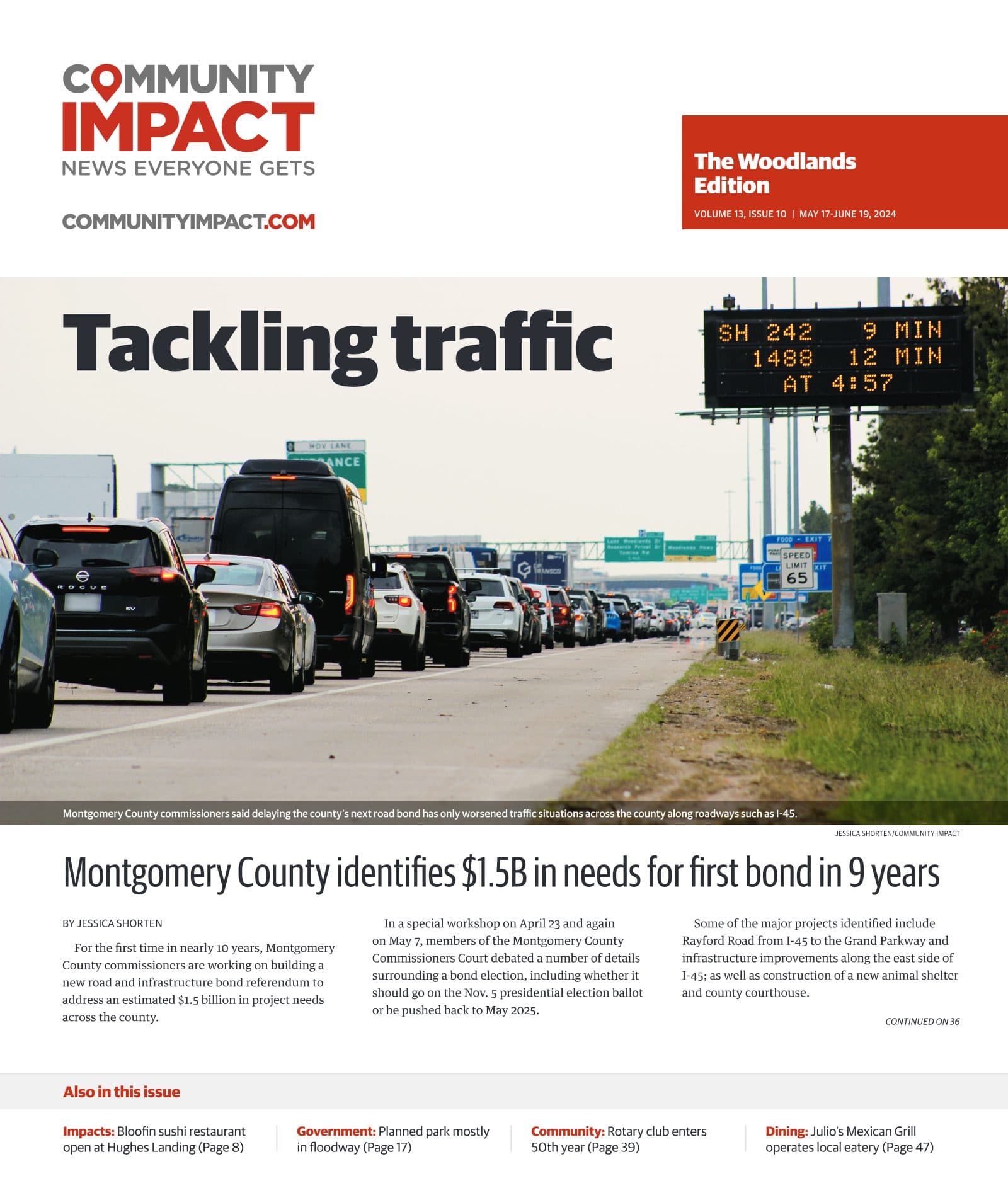The Woodlands cover — May 2024