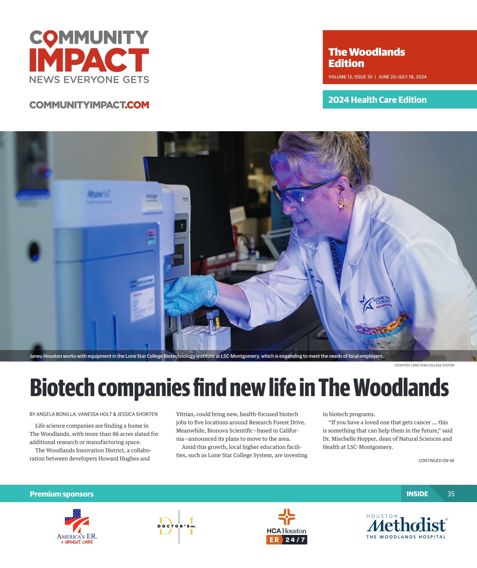 The Woodlands cover — June 2024