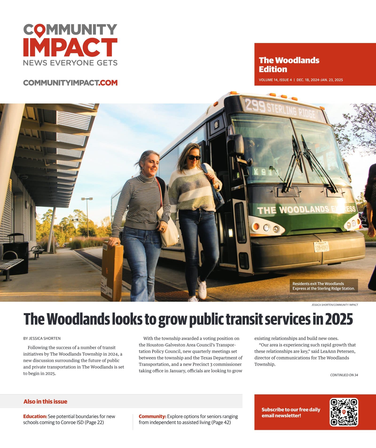 The Woodlands cover — December 2024