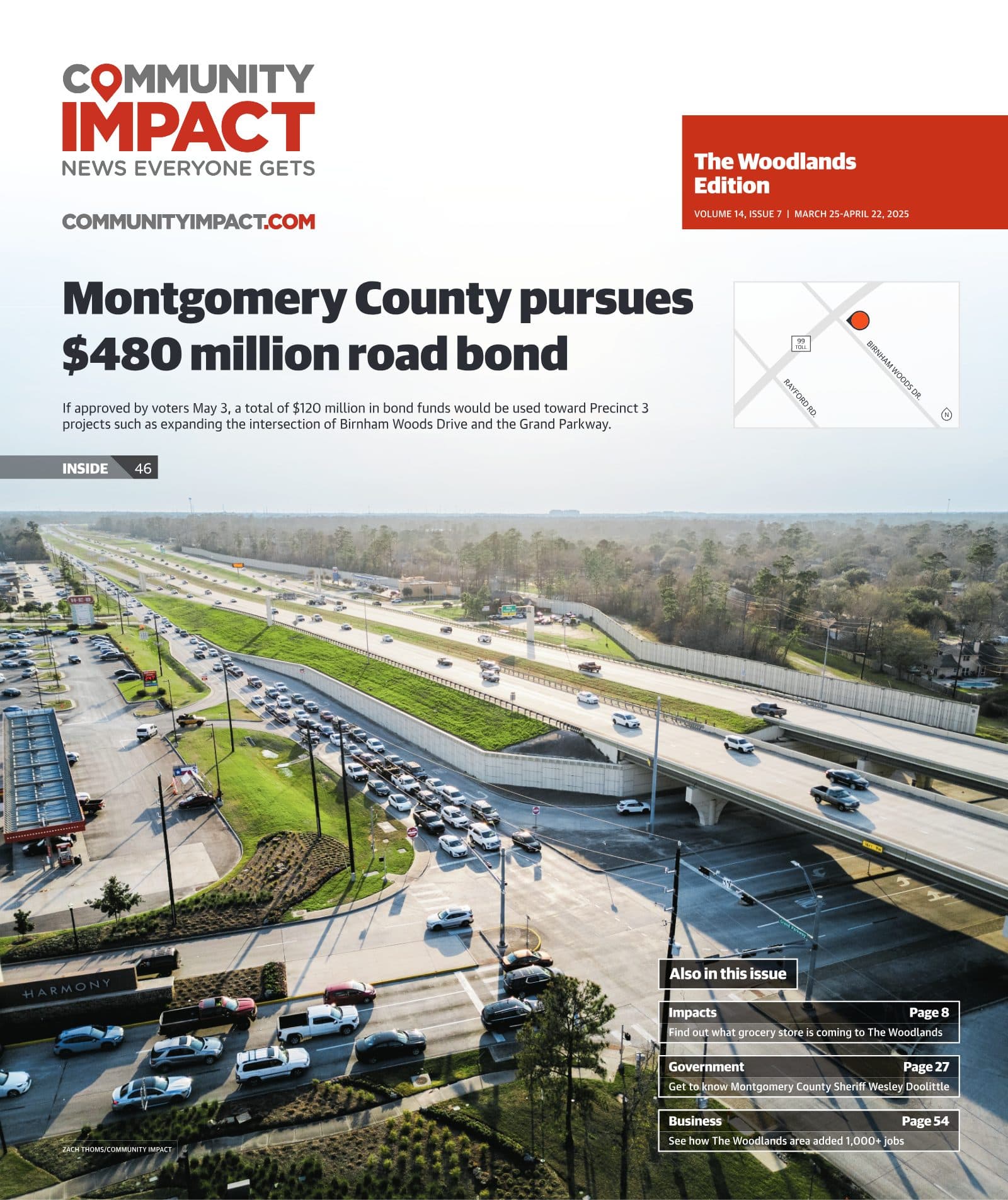 The Woodlands cover — March 2025