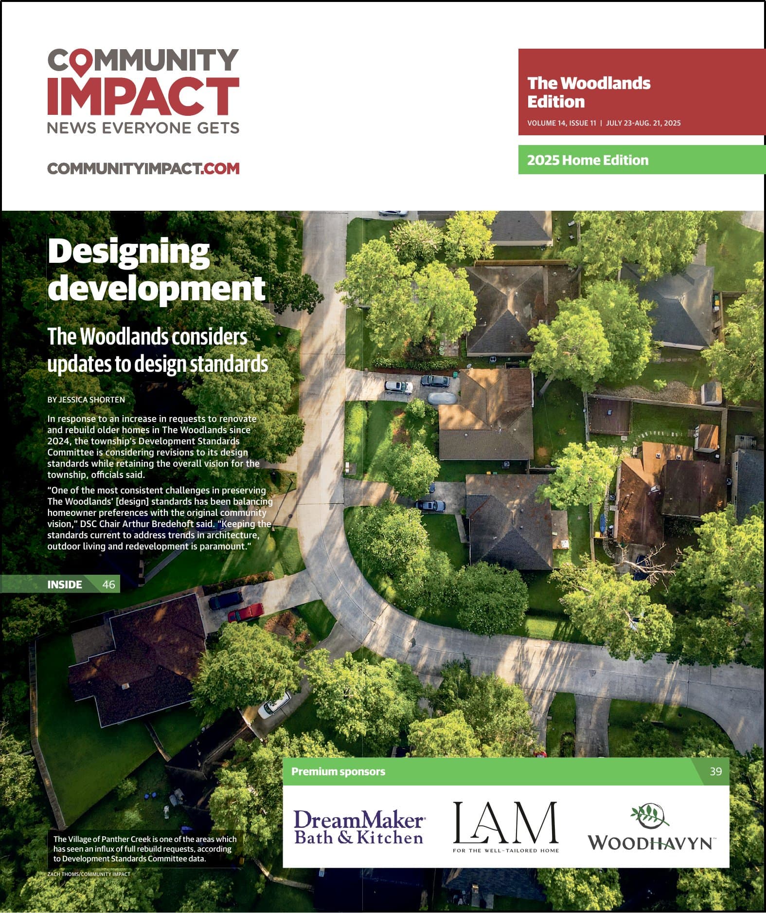 The Woodlands cover — July 2025