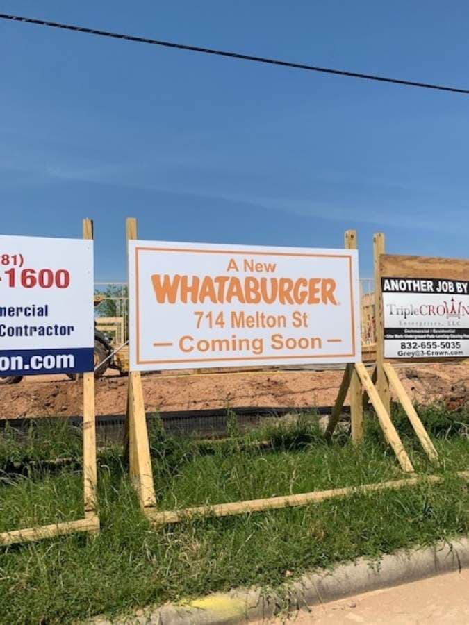 Magnolia Whataburger scheduled to open fall 2020
