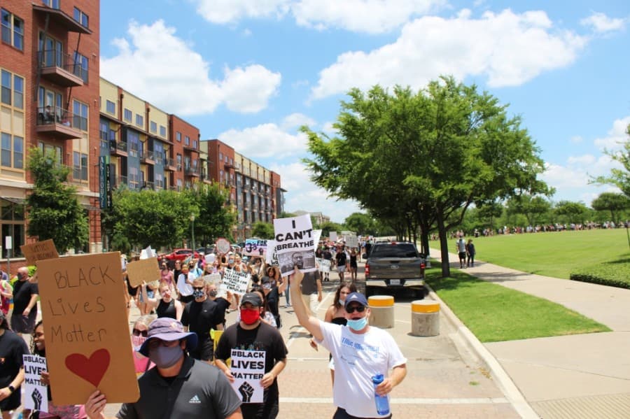 Photos: More than 3,000 members of Keller community march for racial equality