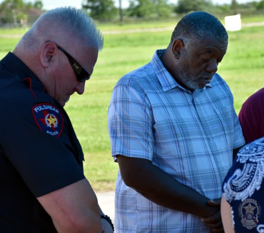 Fulshear Police Department and local pastors met