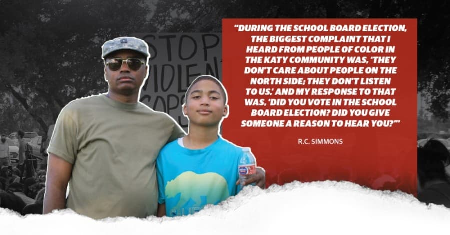 Katy June 2020 protest lead R.C. Simmons