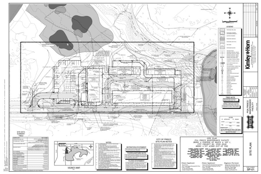 Plans for PGA of America golf course maintenance facility in Frisco take next step