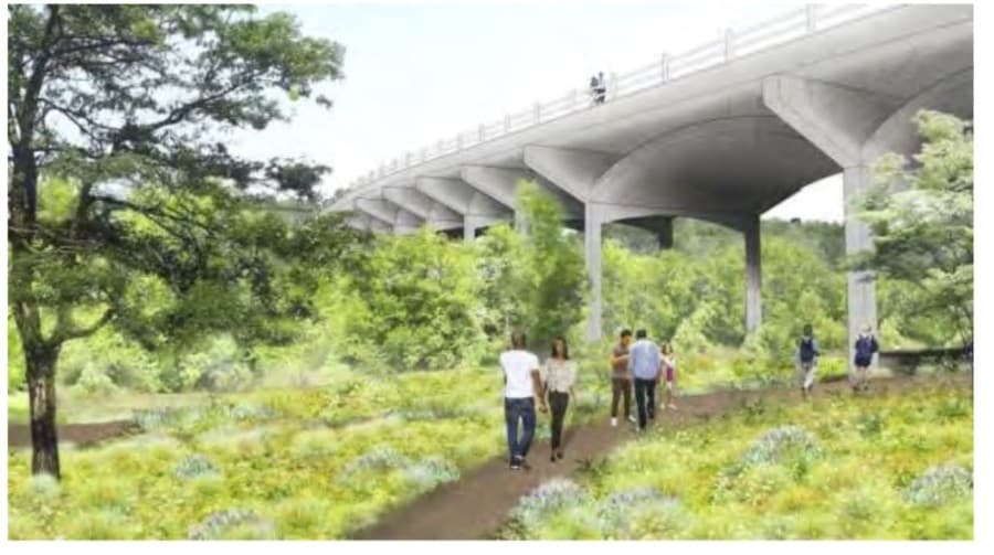 South Pleasant Valley Road corridor mobility plan shows proposed connections south to Slaughter Lane