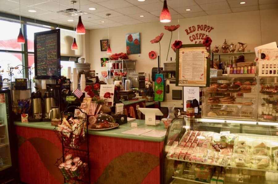 Red Poppy Coffee inside the Georgetown Library closes
