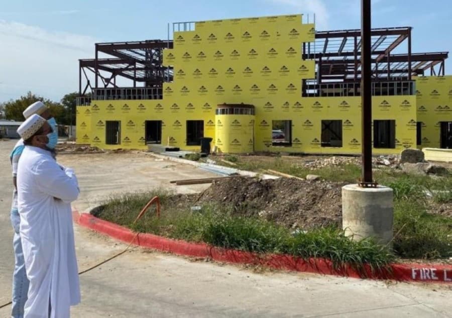 Collin County Dawoodi Bohra Masjid under construction in McKinney