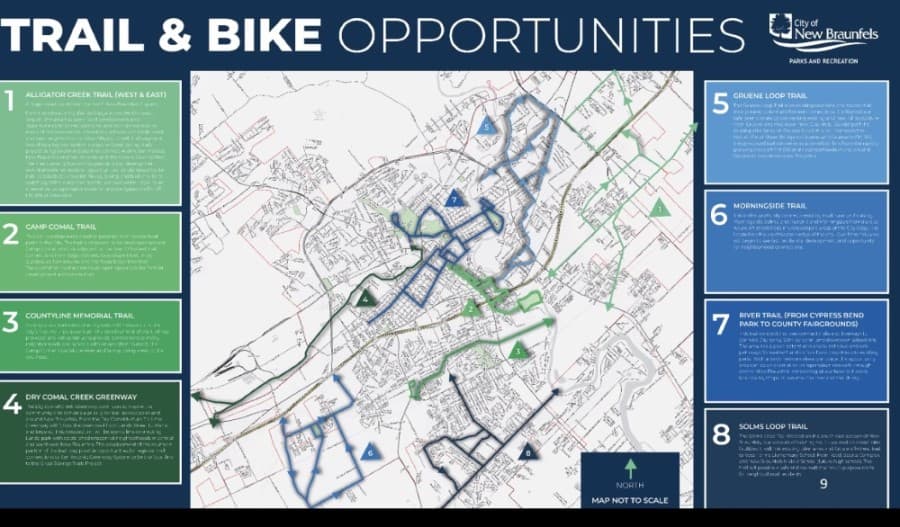 New Braunfels officials vote to update citywide hike and bike trail plan