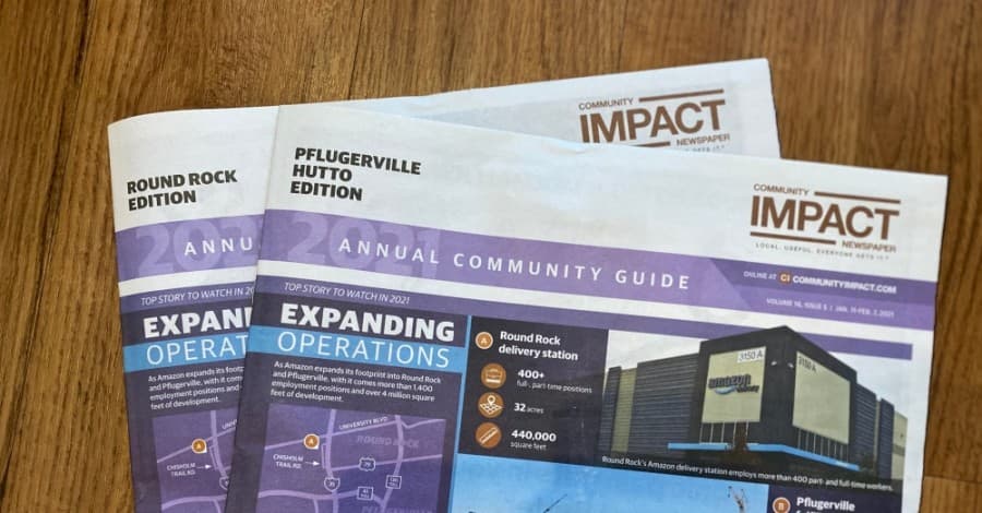Community Impact Newspaper's flagship Round Rock-Pflugerville-Hutto edition splits to become two markets