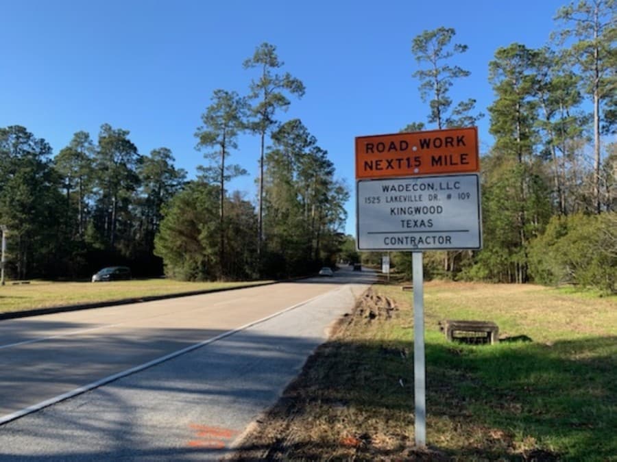Work underway to widen Kuykendahl Road between Lake Woodlands and Research Forest drives