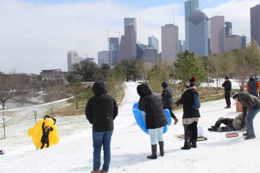 PHOTOS: Houstonians face coldest temperatures in decades