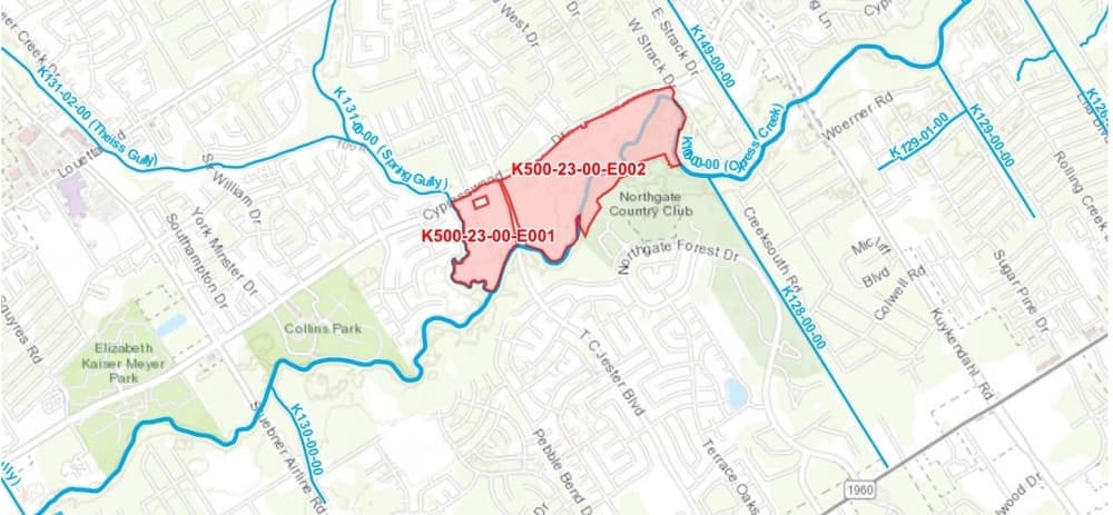 Flood Control District presents three versions of TC Jester Stormwater Detention Basin, seeking public input