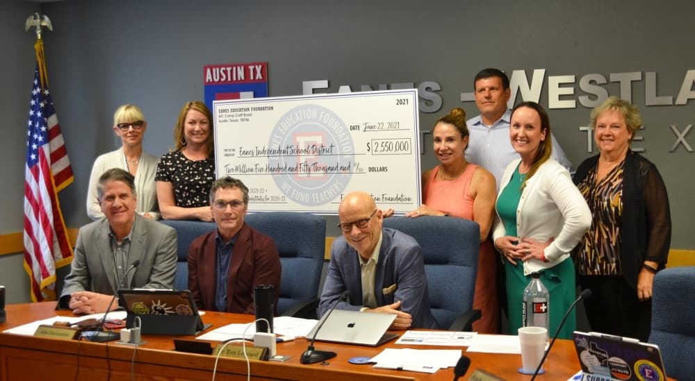 Eanes Education Foundation presents $2.55 million donation to the district