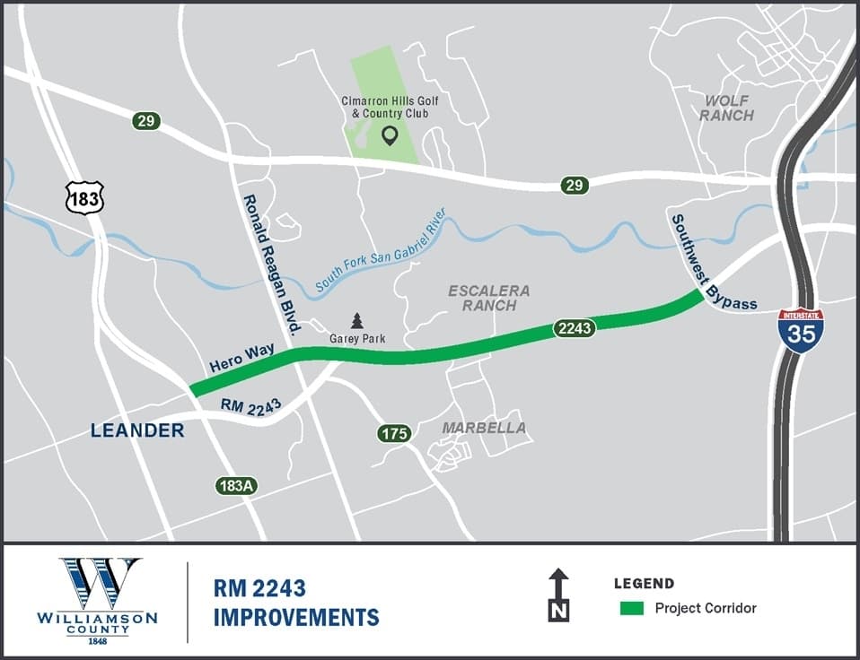Leander City Council approves $13.9 million contribution to expand RM 2243
