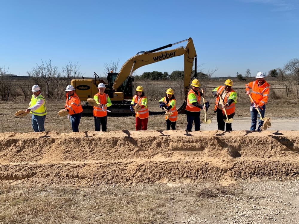 Hays County, San Marcos, TxDOT break ground on FM 110 North project to connect SH 80 and I-35