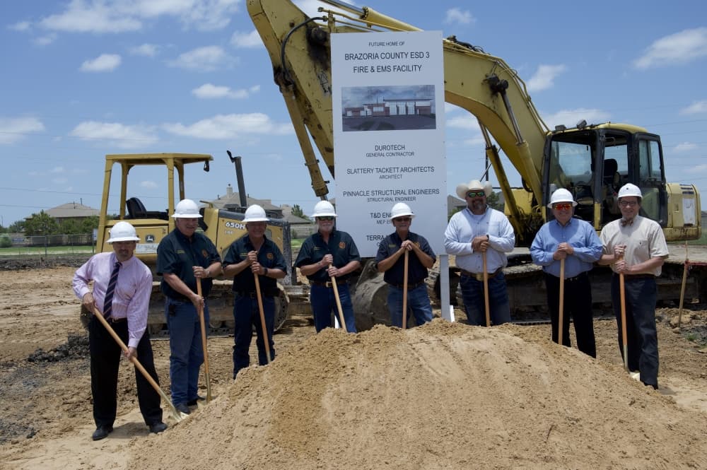 Brazoria County service district breaks ground on new fire, EMS station near Iowa Colony