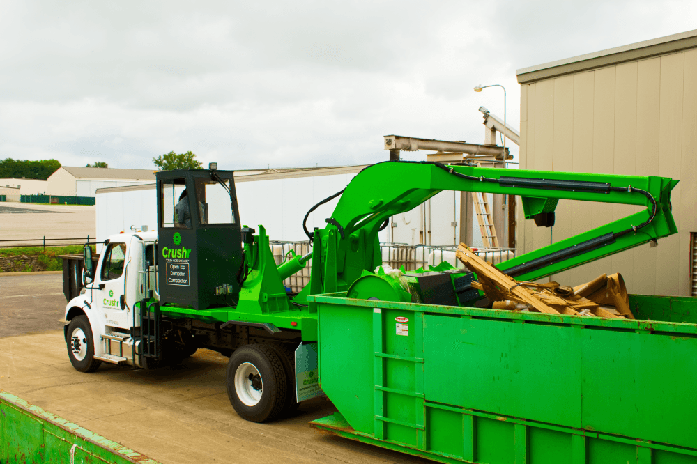 Compacting service Crushr opened in June in Conroe, The Woodlands area