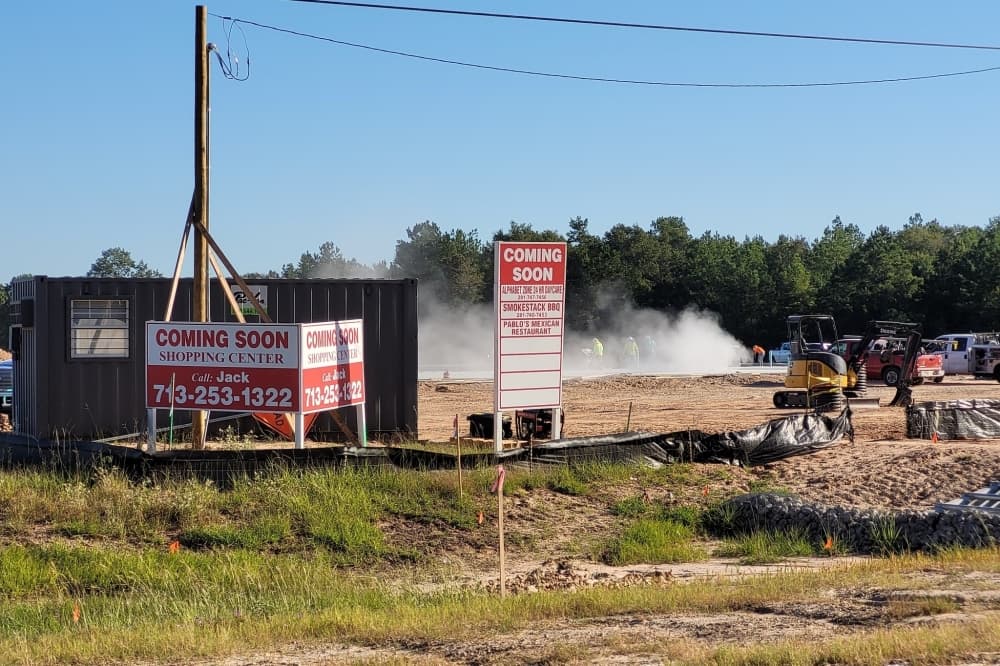 Retail center, convenience store under construction along Gene Campbell Blvd. in New Caney