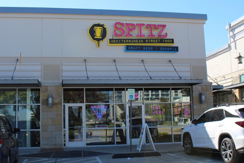 Spitz Frisco offering Mediterranean wraps, bowls, salads