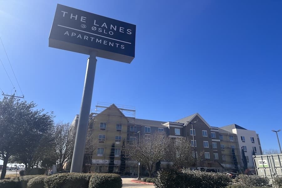 The Lanes at Oslo apartment complex underway in San Marcos at former Country Inn & Suites site