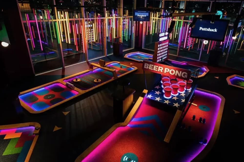 Puttshack now open at Houston Highlight Center in downtown