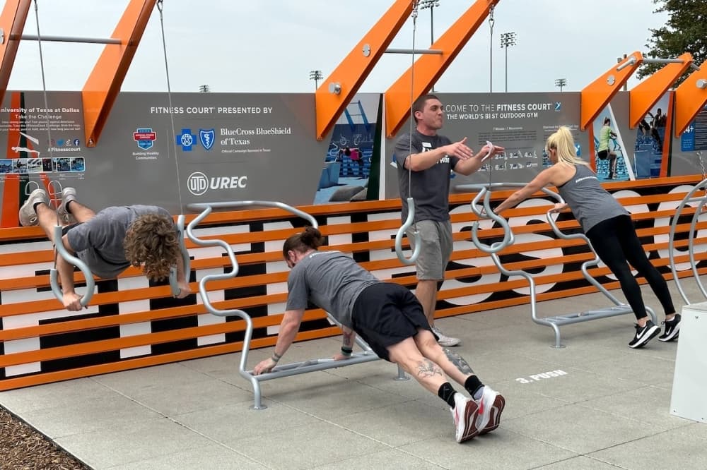 UT Dallas opens outdoor fitness studio at Richardson campus