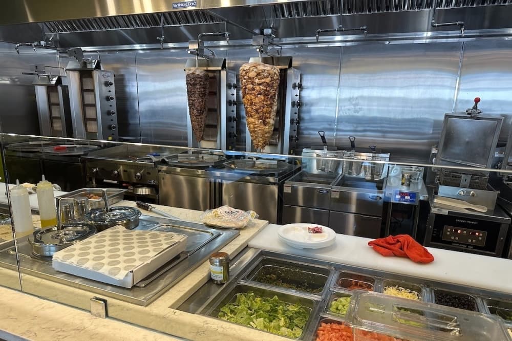 Royale Shawarma offering Mediterranean wraps, falafel in Richardson