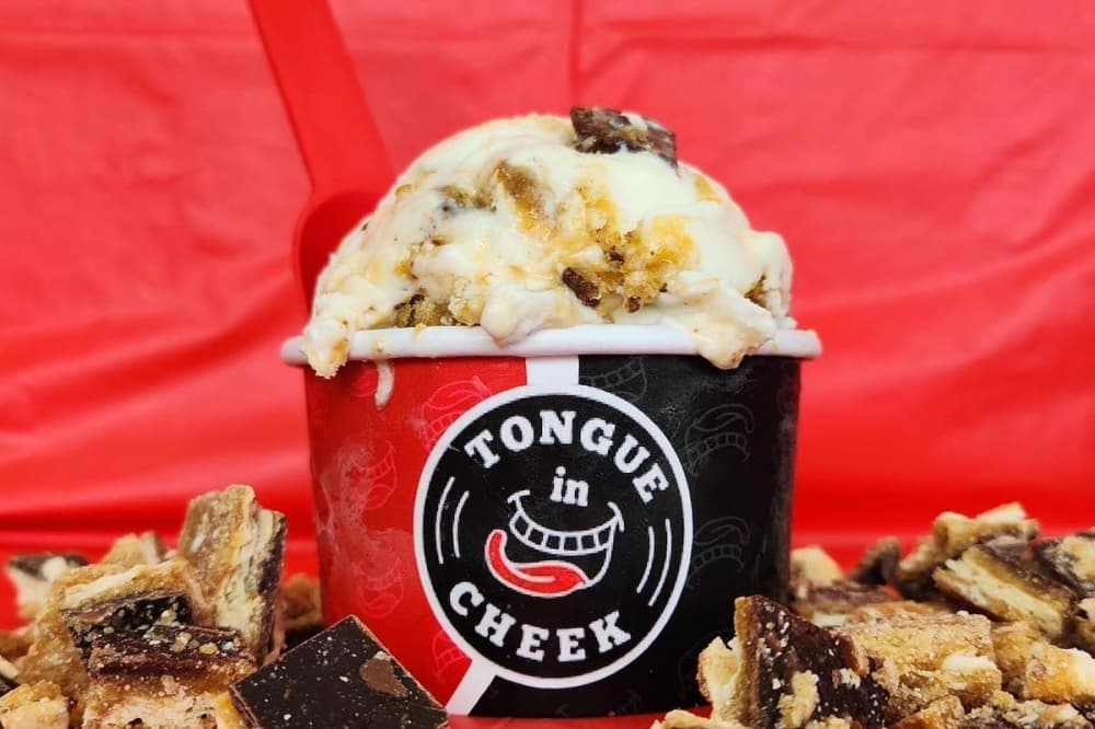 Tongue In Cheek Ice Cream creating Richardson-themed flavor