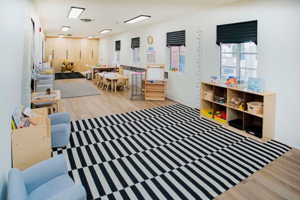 This is a photo inside a Beehive classroom.