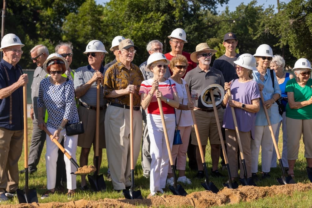 St. Luke's church breaks ground on new woodshop facility at Westheimer campus