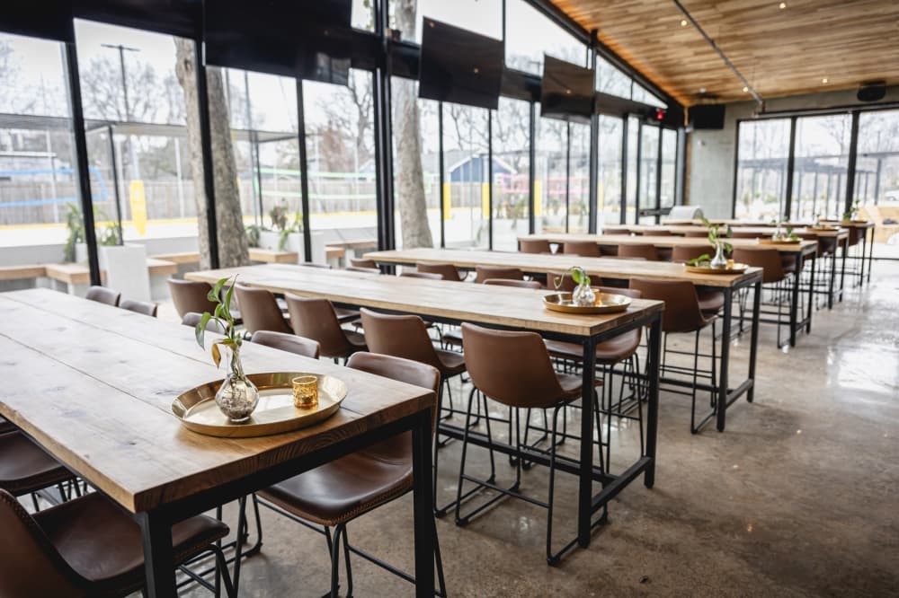 Massive patio bar Woodland Social opens near White Oak Music Hall