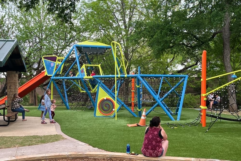 New playground equipment installed at Heritage Park in Grapevine