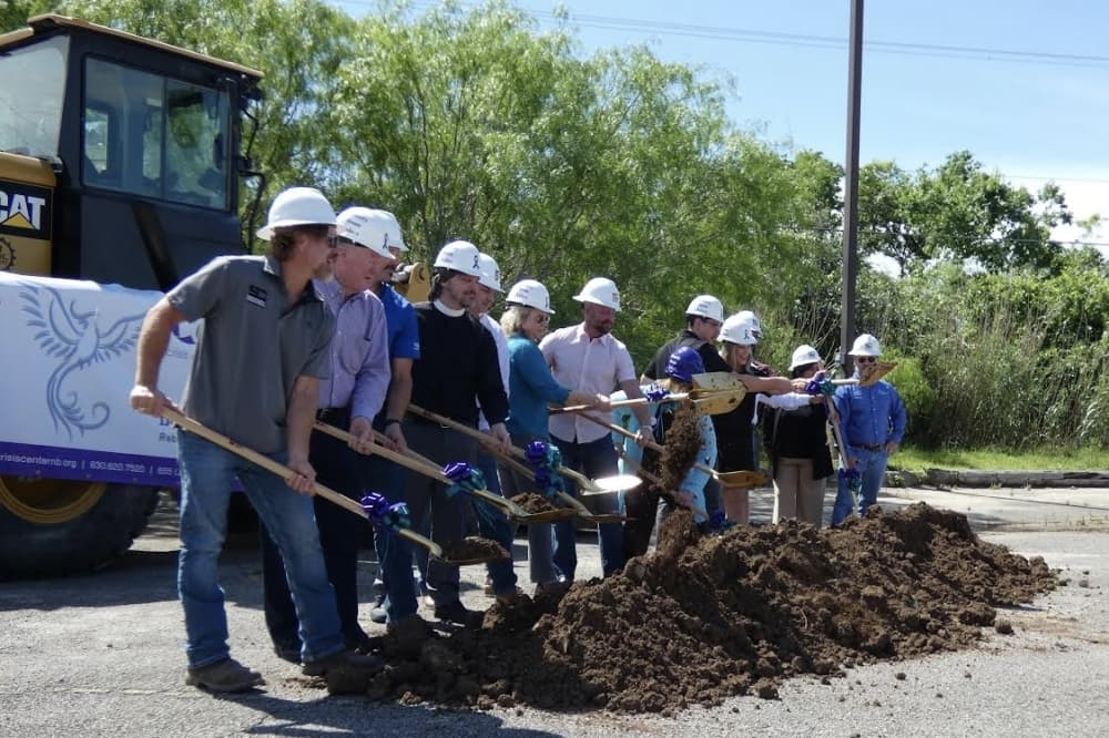 ‘Rose from the ashes’: Crisis Center of Comal County hosts groundbreaking for new facility