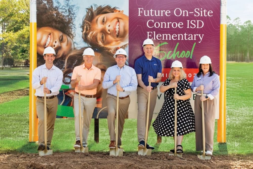 Conroe ISD breaks ground on new elementary school inside Evergreen community