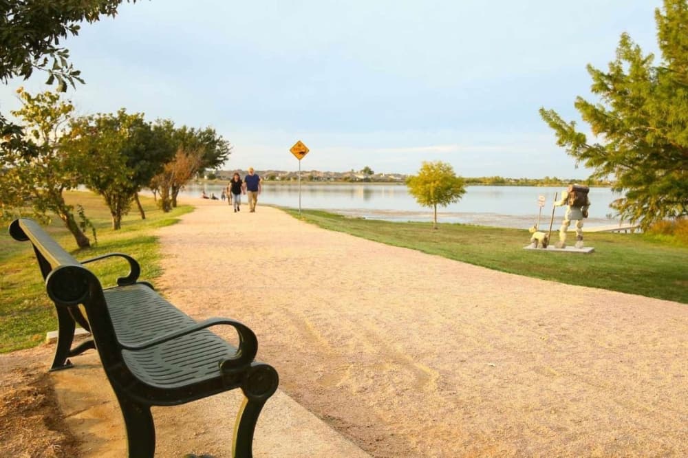 Trail construction underway at Cambridge Estates Park in Pflugerville
