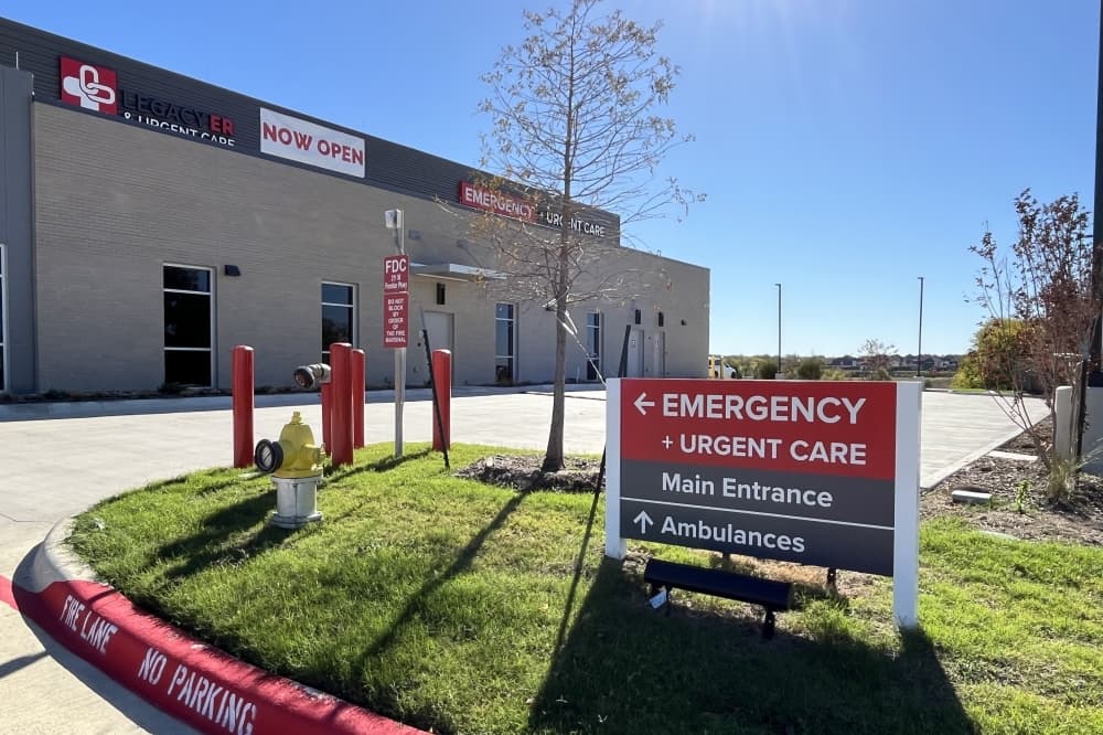 Legacy ER & Urgent Care offers emergency medical care in Prosper