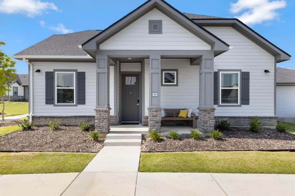 The outside of a single-story home in DFW.