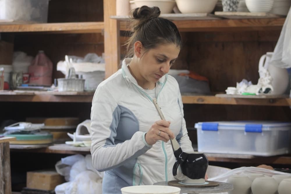 Family-owned pottery studio sells handcrafted ceramics in Gruene