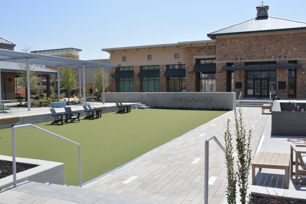 Work nears completion on The Backyard at The Shops at Highland Village