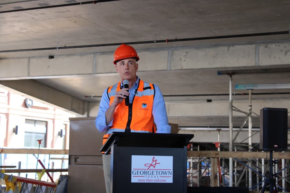 Georgetown Mayor Josh Schroder said the garage should reach completion by the end of 2025, and hopefully before the Christmas season begins.