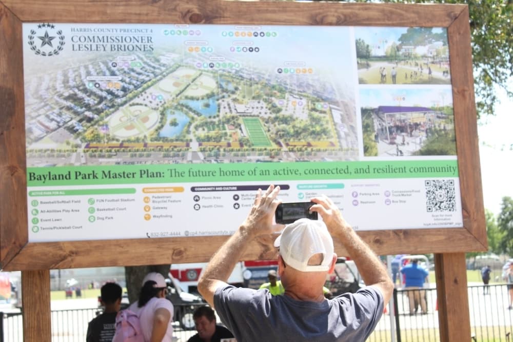 Harris County Precinct 4 officials estimate 2027 timeline for Bayland Park transformation, upgrades