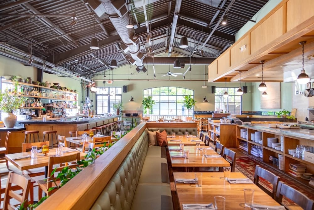 The interior of Ostia restaurant.