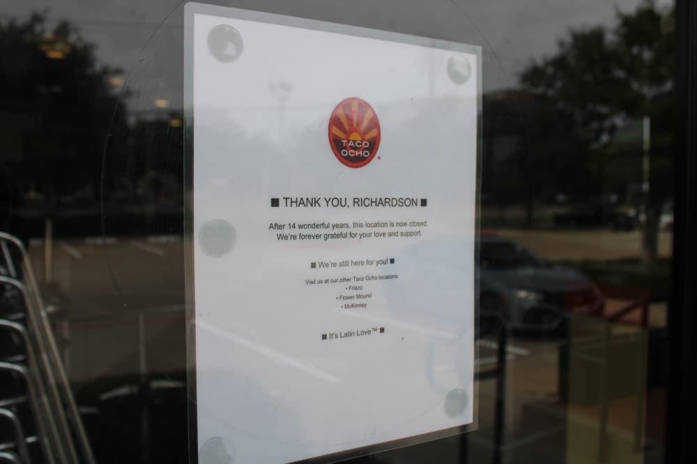 Richardson Taco Ocho location closes after 14 years